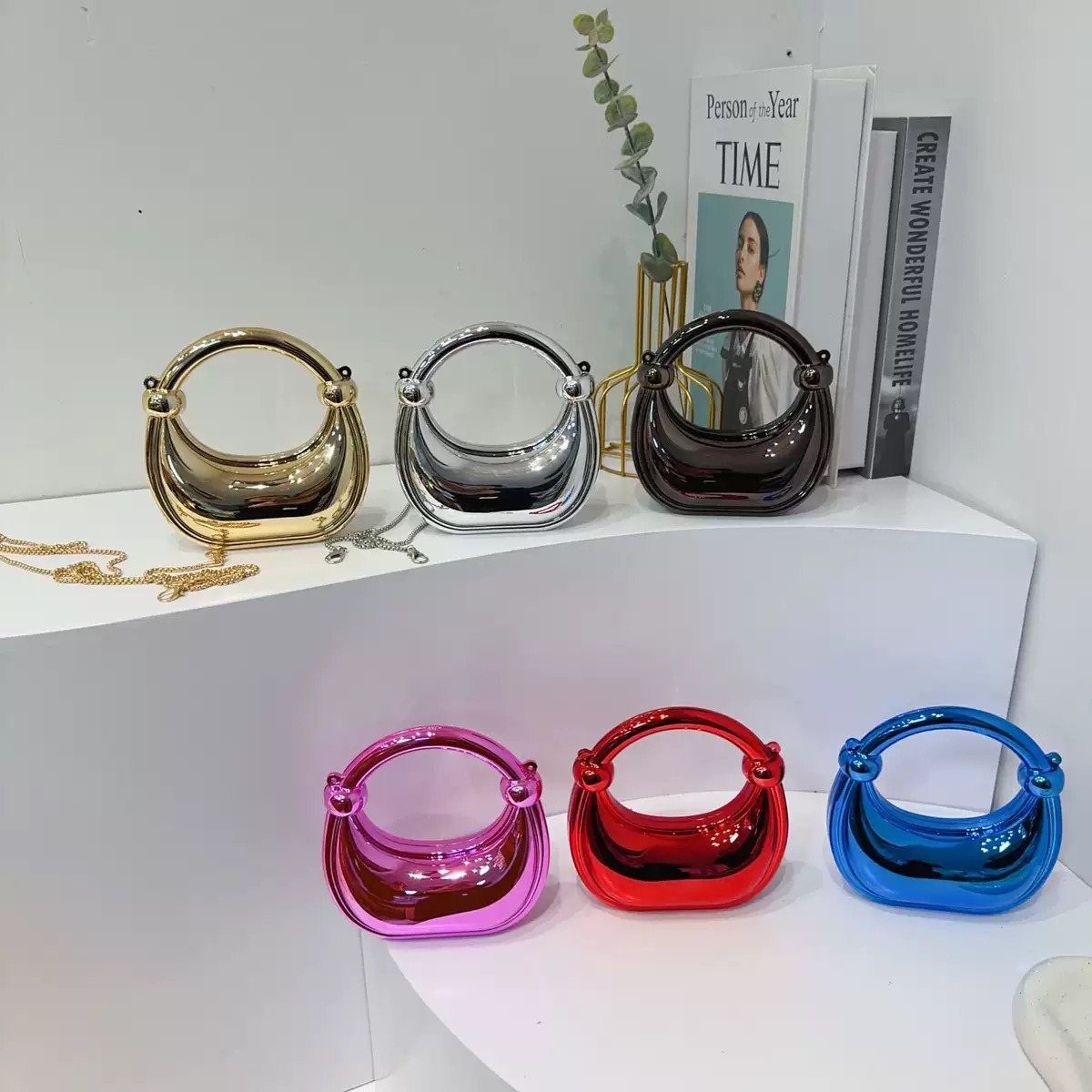 Luxury Bags Made - Mini gouden avondtasje portemonnees en handtassen