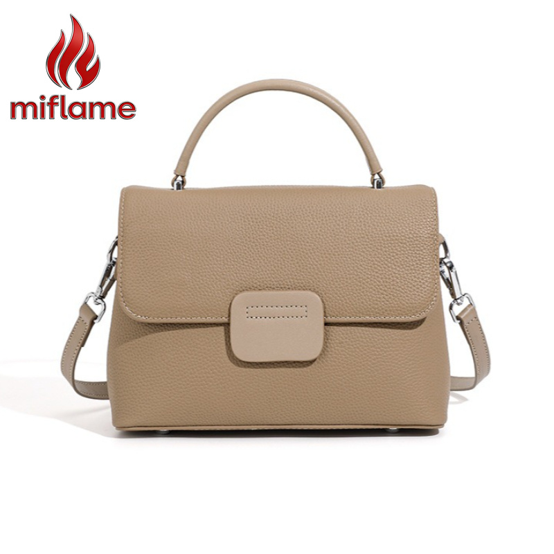 Luxury Bags Quiet - Echte leren schoudertas voor dames, volnerf