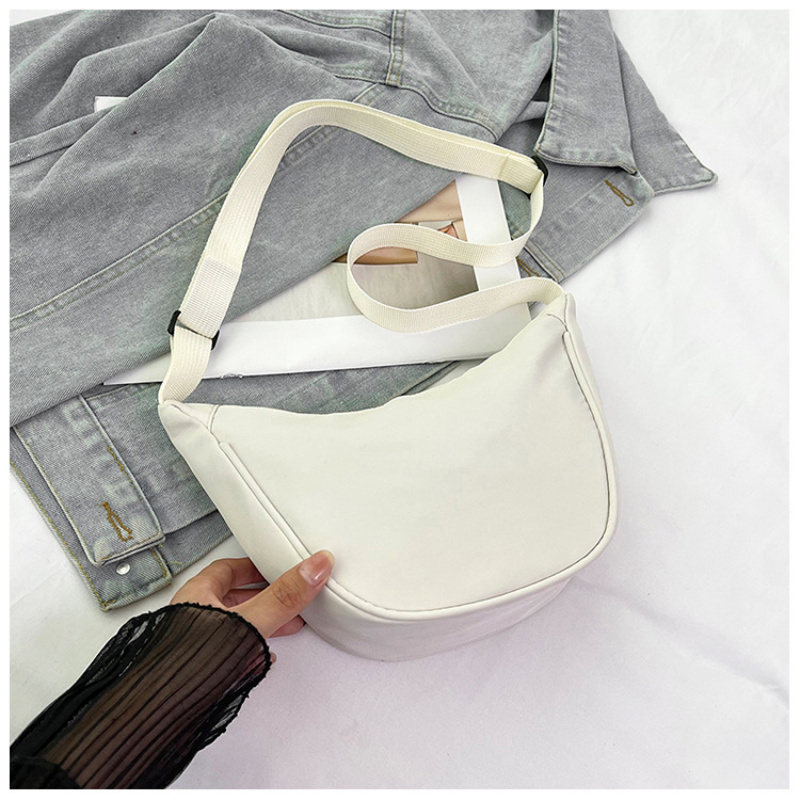 Luxury Bags Quiet - Nieuwe crossbodytas voor dames, lichtgewicht halvemaanvormige