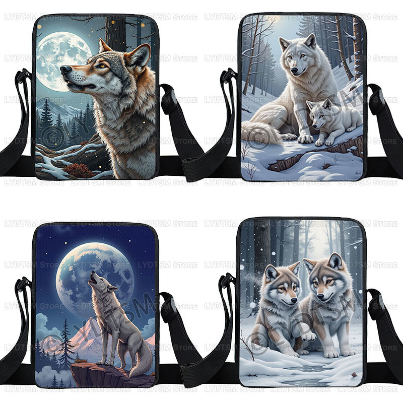 Cool Moon en Huilende Wolf Pri - Accordion Wallet Zip recensie en prijs