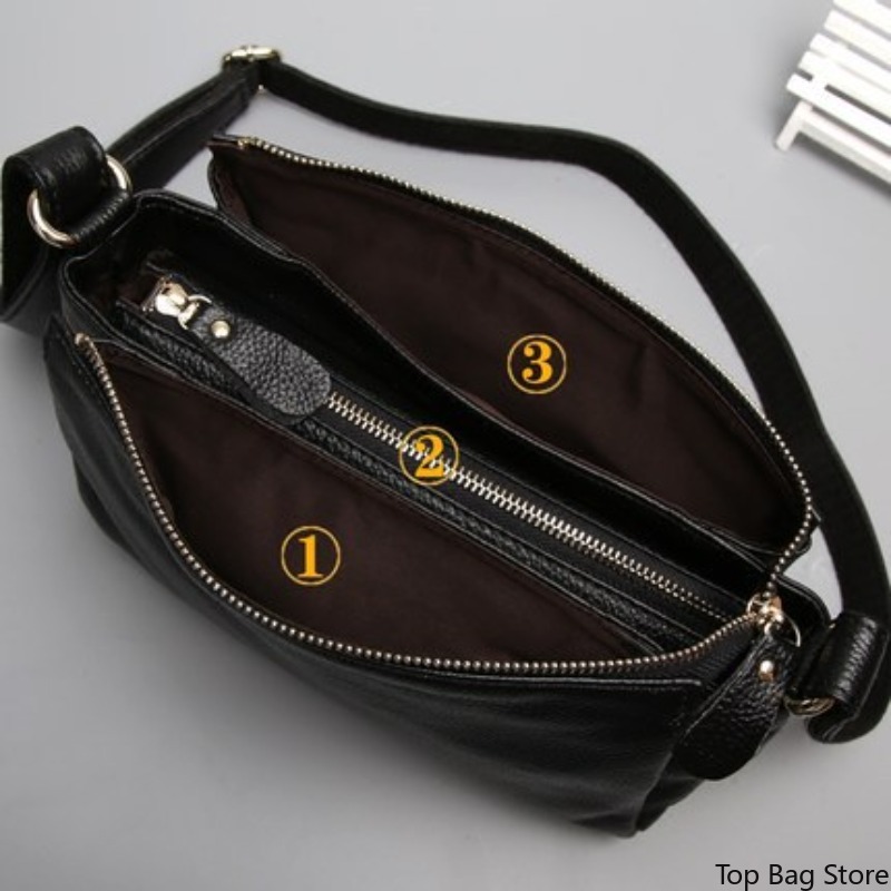Echte leren crossbody tas voor - Luxury Bags Quiet recensie en prijs