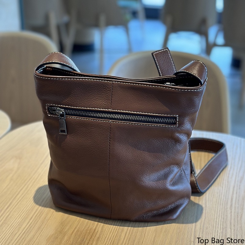 Echte leren bucket bag voor da - Luxury Bags Quiet recensie en prijs