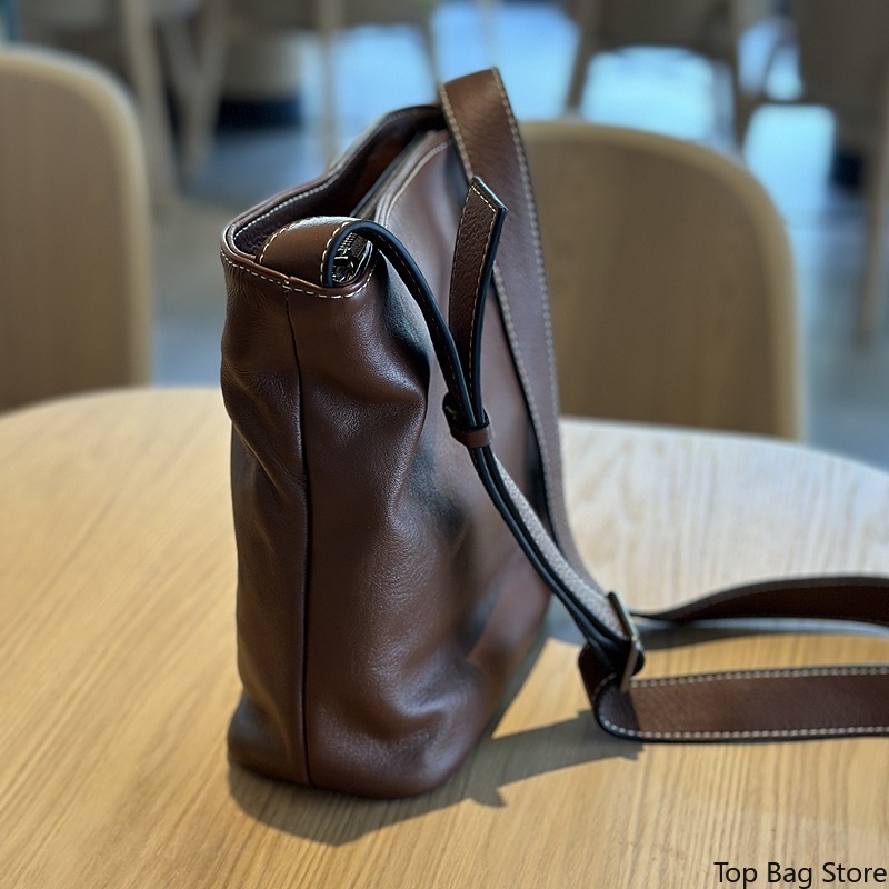 Echte leren bucket bag voor da - Luxury Bags Quiet recensie en prijs