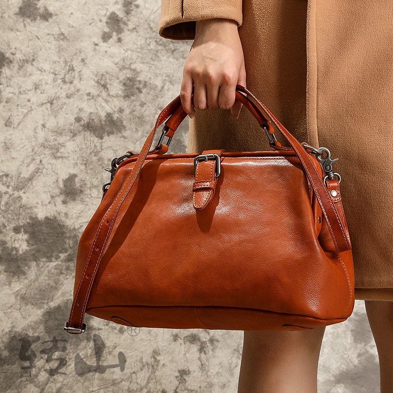 Echte leren schoudertas voor d - Luxury Bags Quiet recensie en prijs