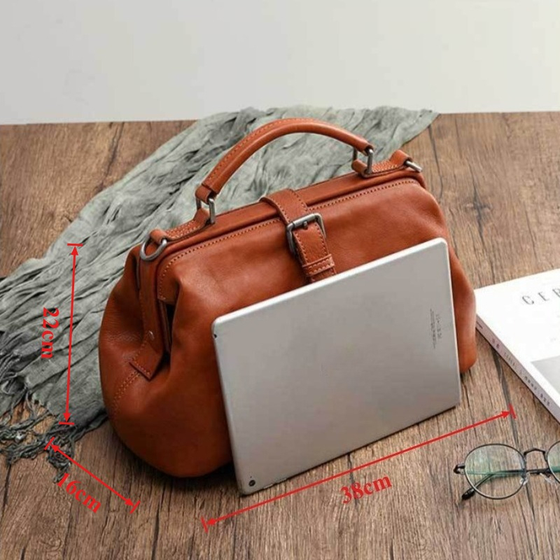 Echte leren schoudertas voor d - Luxury Bags Quiet recensie en prijs