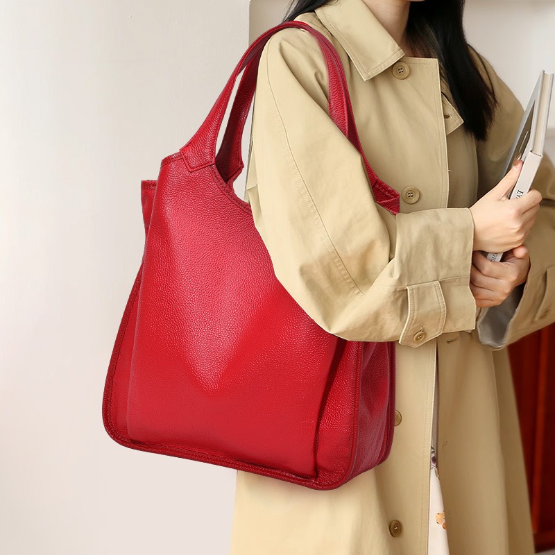 Echte leren schoudertas voor d - Luxury Bags Quiet recensie en prijs