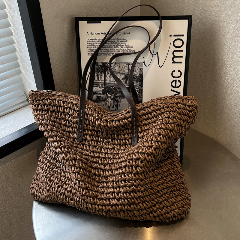 Strooien geweven draagtassen,  - Luxury Bags Made recensie en prijs