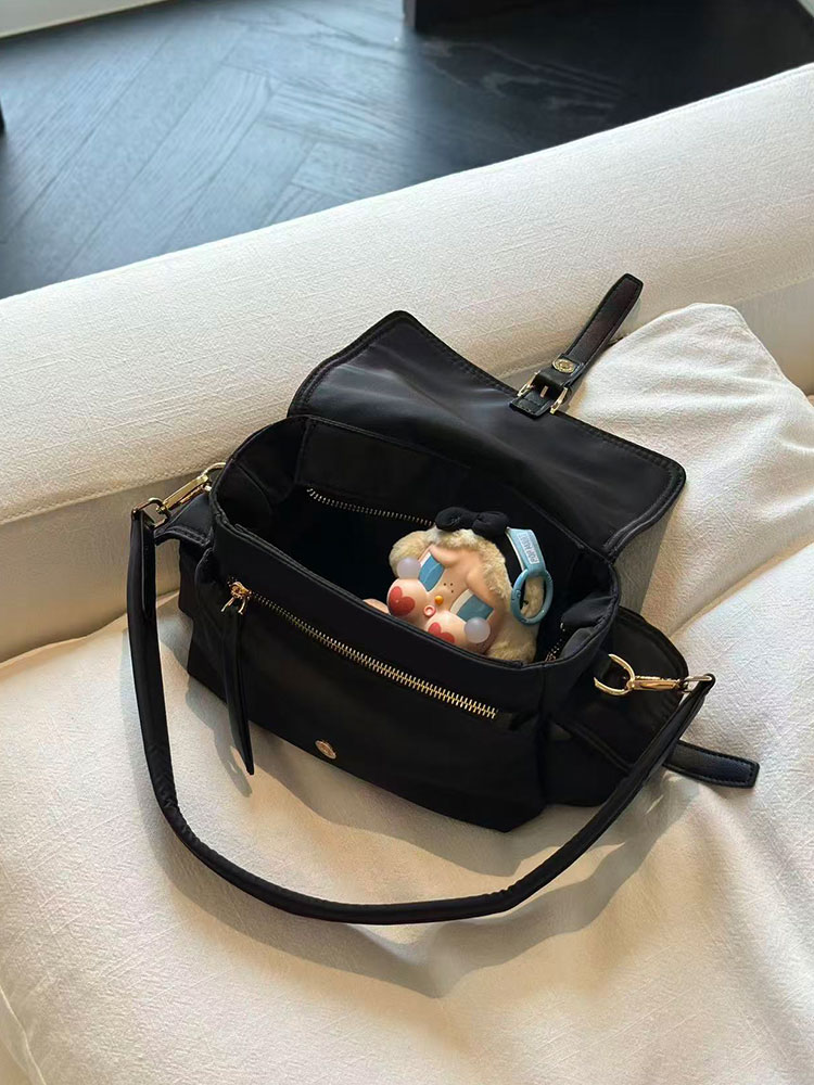 Zwarte nylon grote capaciteit  - Luxury Bags For Young Women recensie en prijs