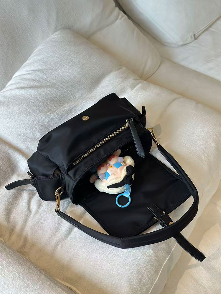 Zwarte nylon grote capaciteit  - Luxury Bags For Young Women recensie en prijs