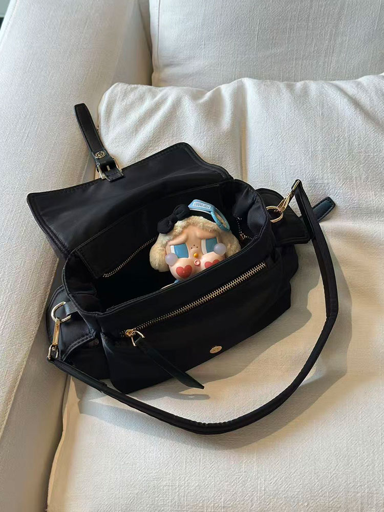 Zwarte nylon grote capaciteit  - Luxury Bags For Young Women recensie en prijs