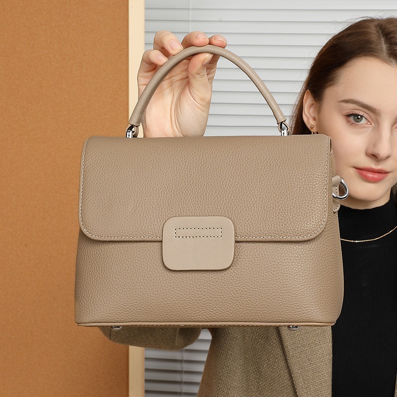 Echte leren schoudertas voor d - Luxury Bags Quiet recensie en prijs