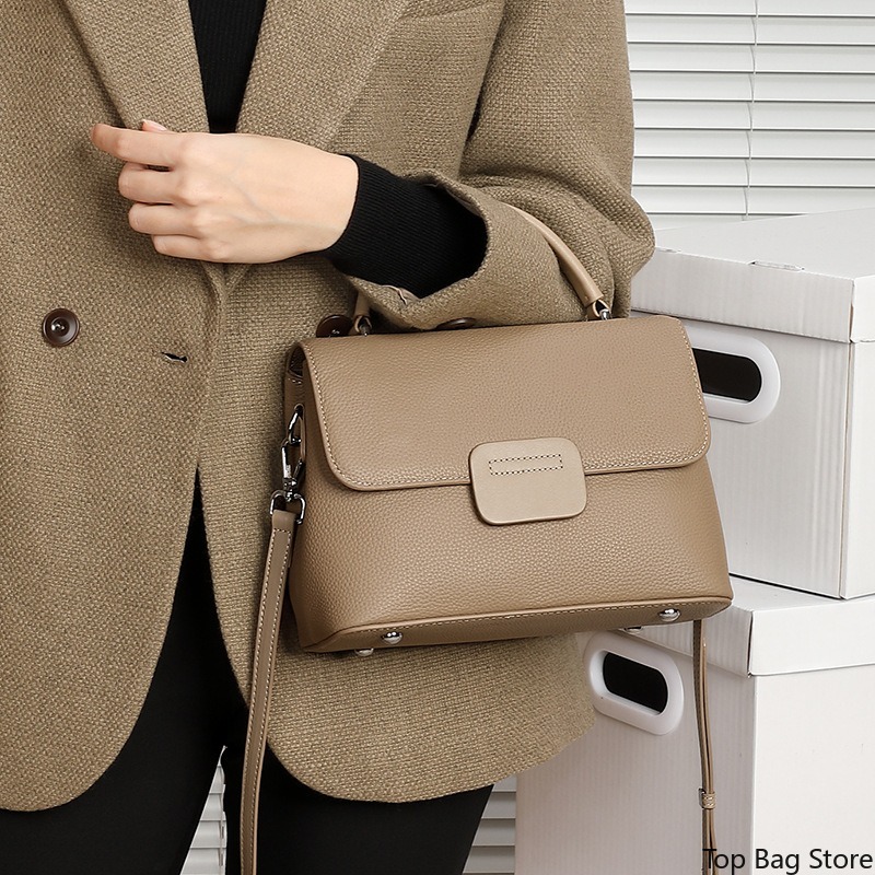 Echte leren schoudertas voor d - Luxury Bags Quiet recensie en prijs